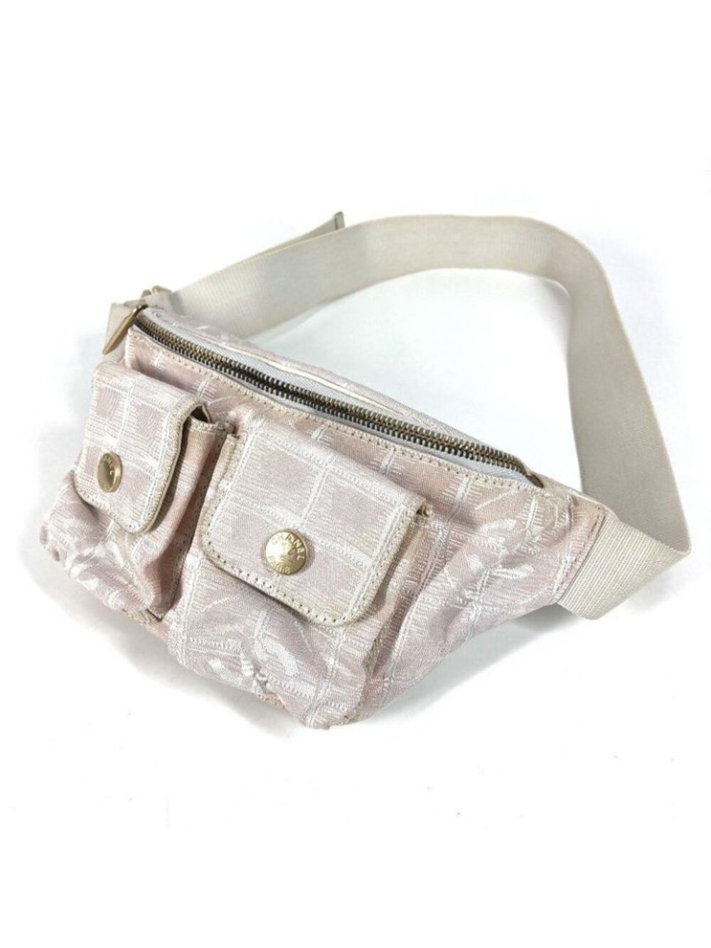 Chanel Body Bag Waist Pouch Nylon Pink - Picture 3 of 9